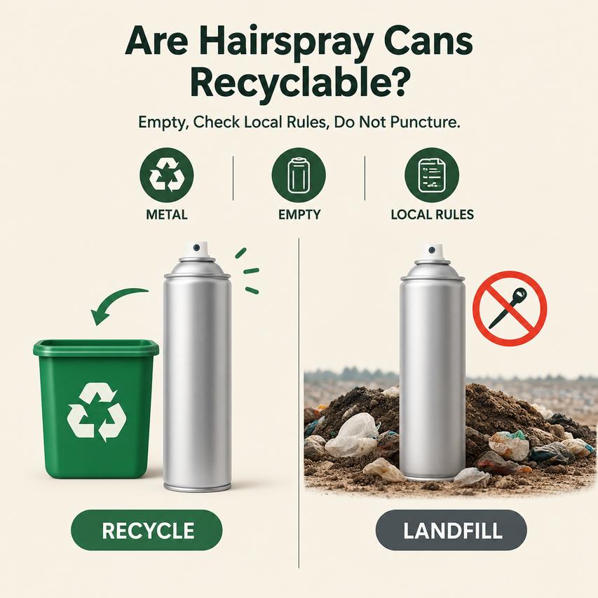 Hairspray Cans Recyclable