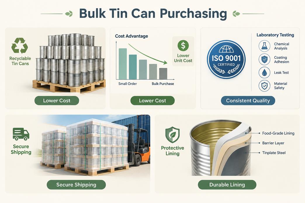 Empty Tin Can Wholesale