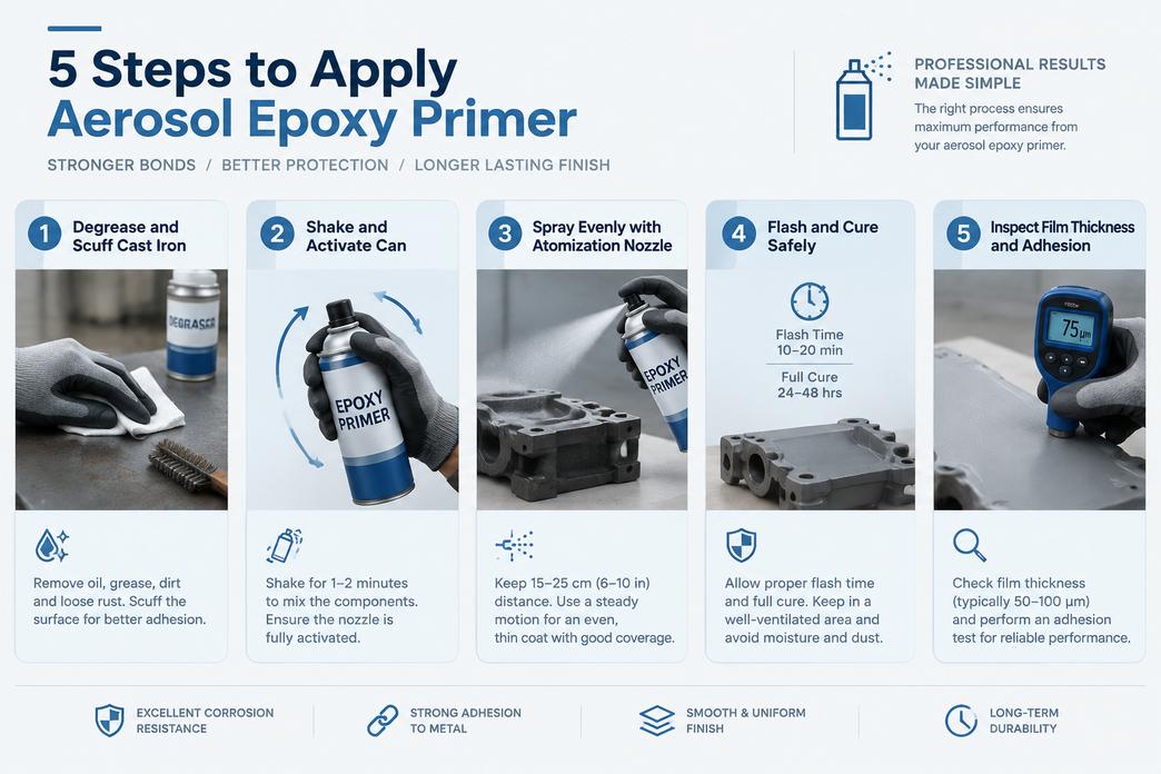 Epoxy Primer Aerosol Can For Metal