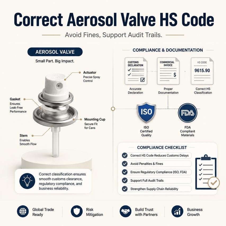 Aerosol Valve Hs Code
