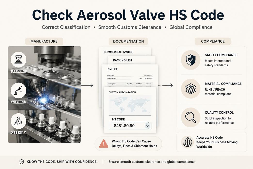 Aerosol Valve Hs Code