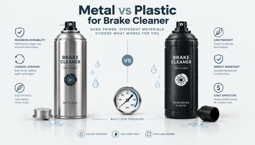 Refillable Spray Can For Brake Cleaner